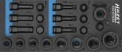 HAZET 24-delige slagdoppen module 1/2" voor werkplaatswagen