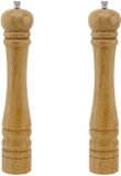 FM Professional Set van 2 handmatige pepermolens houtkleur 32 cm