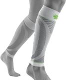 Bauerfeind Sport Compressie Onderbenen Sleeve (Per paar) - Extra Lange Sleeve - Wit - Unisex - Schoenmaat 36-39