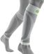 Bauerfeind Sport Compressie Onderbenen Sleeve (Per paar) - Extra Lange Sleeve - Wit - Unisex - Schoenmaat 36-39