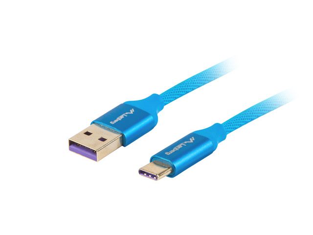 Lanberg CA-USBO-21CU-0005-BL - USB-kabel - 0,5 m - blauw