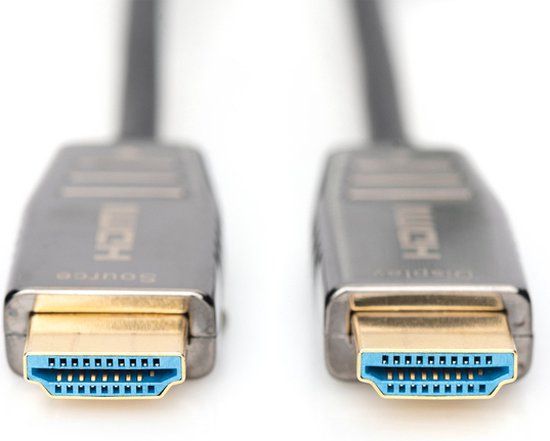 Digitus AK-330126-100-S HDMI kabel 10 meter Zwart