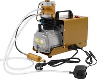 300 bar compresseur d'air industriel - Pompe à air électrique, 1,8 kW, 220V - Avec séparateur eau-huile - Compresseur portable avec prise UE - Or brun