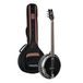 Ortega Raven Series OBJE350/6-SBK zes-snarige banjo met tas