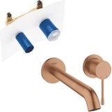 GROHE Essence New Wastafelkraan Inbouw - uitloop 23cm - L-size - inclusief inbouwdeel - brushed warm sunset
