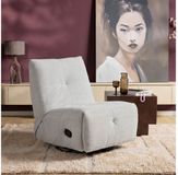 Starfurn Relaxfauteuil Lazy - pixie Light Grey - Draaibaar & verstelbaar - 82x103x96 cm