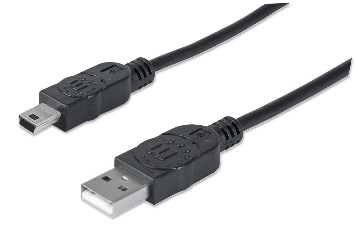 MANHATTAN 333375 USB-kabel - 1,8 m - Zwart
