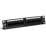 Trendnet TC-P12C6 Panneau de brassage Noir