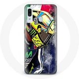 Samsung Galaxy A30 Valentino Rossi kampioen snelheidscoureur Maniacase