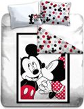 Disney Mickey Mouse Kiss Dekbedovertrek Lits-Jumeaux Katoen Multi 240x220 cm