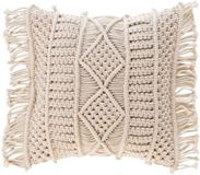 douceur Livetti Sierkussen Decorative Cushion 40x40cm Katoen Macralina Beige