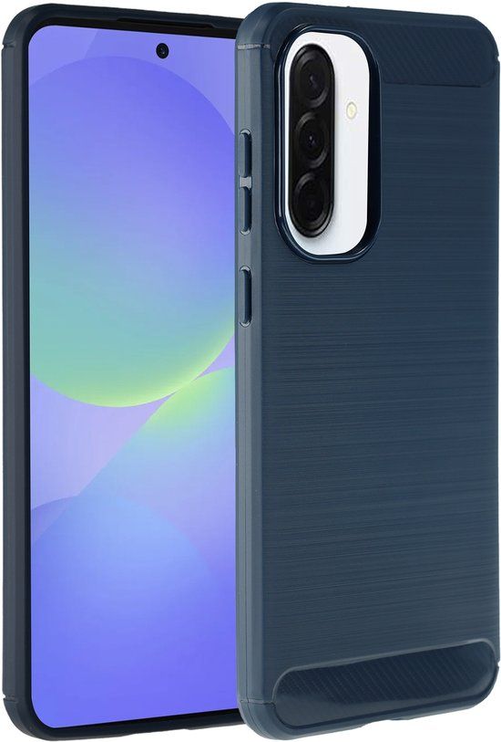 imoshion Hoesje - Geschikt voor Samsung Galaxy A37 (5G) - Brushed Backcover - Donkerblauw