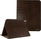 Selencia Croco Book Case voor Apple iPad 11 (2025) A16 / iPad 10e generatie (2022) 10.9 inch - Donkerbruin