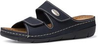 Tamaris - Dames - Muiltjes - Blauw - Leer - Maat 40