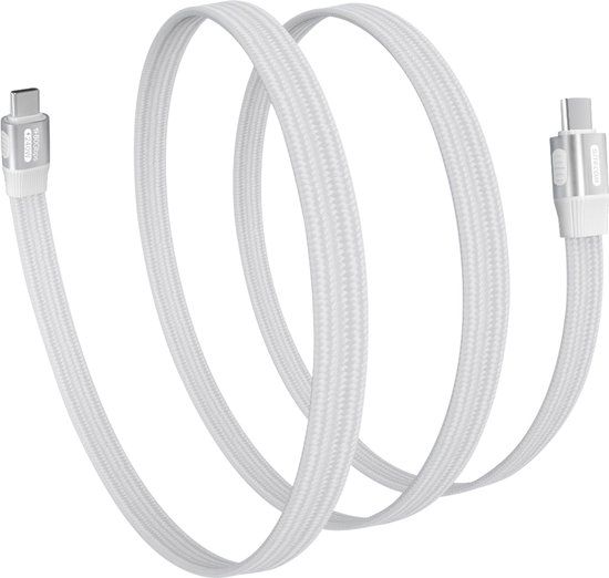 Sitecom - USB-C Kabel - 100cm - 80Gbps - Thunderbolt 3/4/5 - 240W - Wit