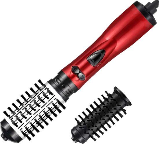 Bodybite POSHAIR Fohnborstel - Rood/Zwart - 1000W - Roterende Borstel