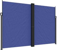 vidaXL Tuinscherm uittrekbaar 220x1200 cm blauw