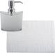 MSV Badmat en Zeeppomp Set - Wit - 50 x 80 cm