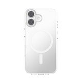 PopSockets iPhone 16 hoesje compatibel met MagSafe, telefoonhoesje voor iPhone 16, compatibel met draadloos opladen, alleen hoesje - transparant