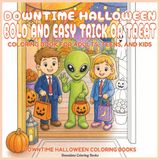 Downtime Halloween Bold and Easy Trick or Treat: Coloring Book for Adults, Teens, and Kids