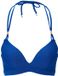 LingaDore Voorgevormde Triangel Bikini top Blauw Effen 40D