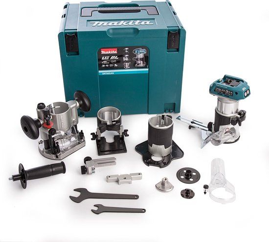 Makita DRT50ZJX3 18V Accu Boven- en Kantenfrees Set - Incl. Accessoires - In Mbox