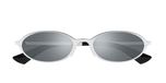 Saint Laurent Sl 935 Lunettes de soleil rondes argentées pour femme 52mm