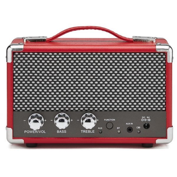 GPO WESTWOODMINIRED Compacte retro Bluetooth speaker rood