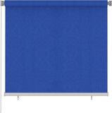 vidaXL Rolgordijn voor buiten 160x140 cm HDPE blauw