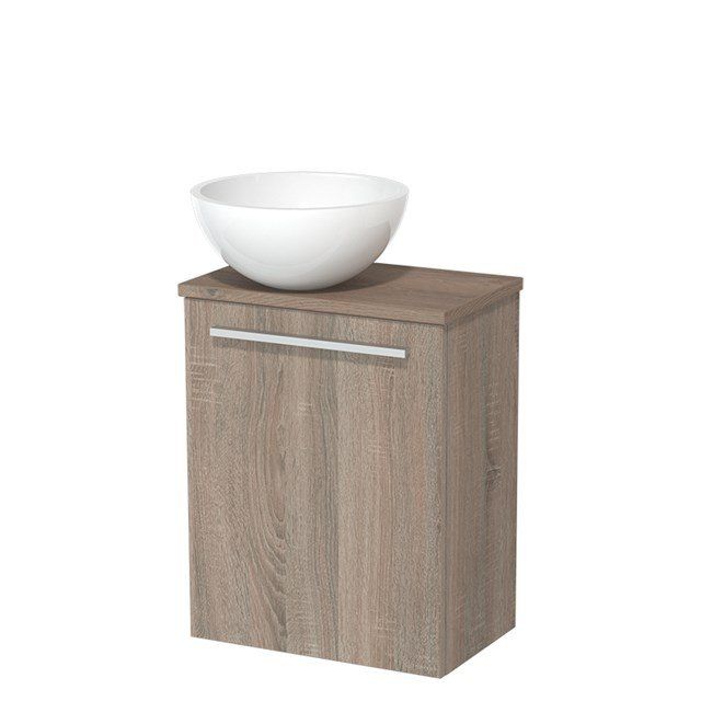 Maxaro Modulo Toiletmeubel 41 cm Middenbruin Eiken