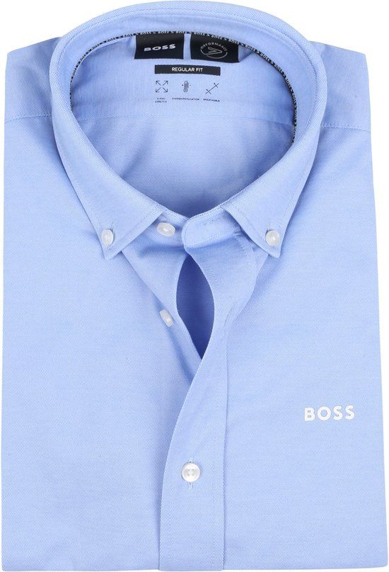 BOSS Joe Regular Fit Overhemd - Blauw - Maat 39