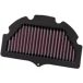 K&N filtre de remplacement compatible avec Suzuki GSXR600/750 2006-2010 Course spécifique (SU-7506R)