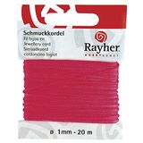 Rayher Hobby 8947333 sierband, diameter 1 mm, 20 m, roze