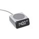 Xoopar - Digitale wekker met 15W snelle inductielader met thermometer - Gemaakt van aluminium - Gerecycled plastic Compatibel met Recente Smartphones - REDDI Opladen Grijs