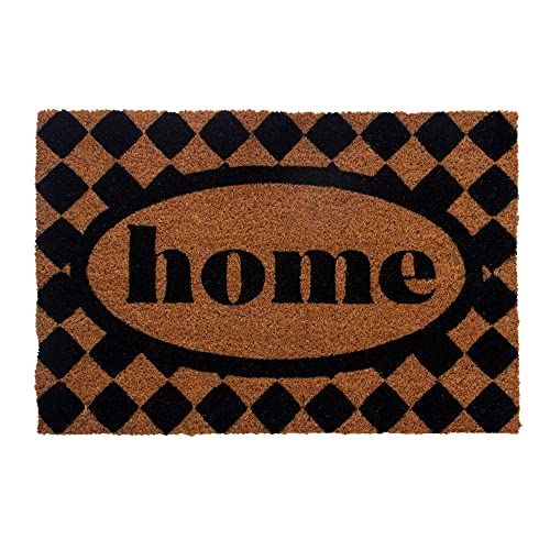 Entryways Geruite kokosdeurmat "Home" - 0788460224210