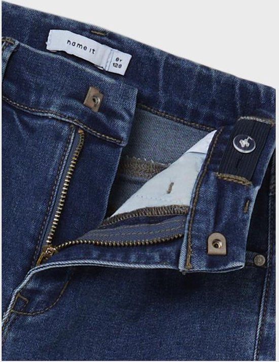 NAME IT NKFROSE Wide Jeans - Girls - Size 176 - Medium Blue Denim