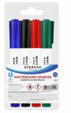 Euro-Trade Limited Liability Lobbes whiteboard stiften set - 4 kleuren markers voor whiteboard.