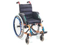 GIMA Kinderwagen, rolstoel voor kinderen, zitting 35 cm, zwarte stof, maximale belasting 100 kg