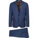 Costume en laine Sharkskin Royal Bleu Bleu foncé taille 106