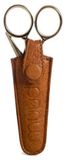 MUUD Espoo Whisky - Handgemaakt leren etui voor schaar 3.5x2x8cm