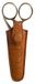 MUUD Espoo Whisky - Étui en cuir fait main pour ciseaux 3.5x2x8cm