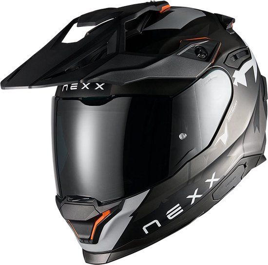 Nexx Y.TRAVL Primal Endurohelm - Zwart/grijs - Maat S