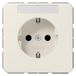 Jung SCHUKO®-wandcontactdoos, 16 A 250 V ~, met tekstveld, thermoplast, serie CD, wit CD 1520 BFNA