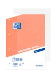 Oxford Glad blad A4 geperforeerd, reservemap, 200 witte vellen, 4 boren