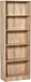 HOMCOM Boekenplank - Spaanplaat - 63x29,2x176cm - Natuurlijk Hout