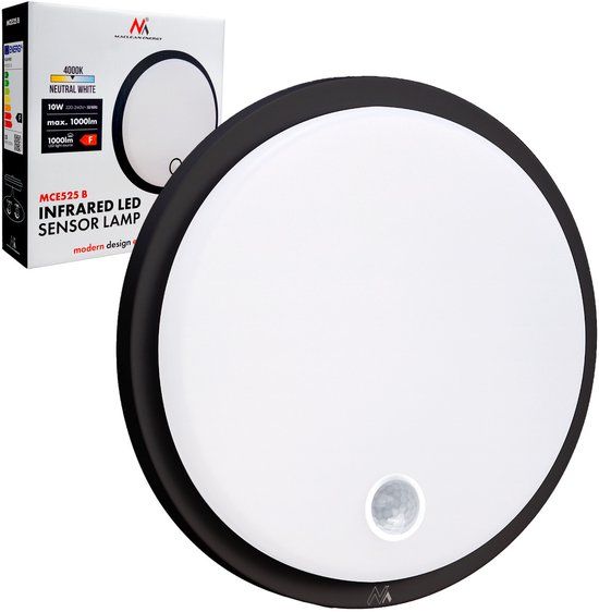 Maclean Wandlamp LED-lamp met bewegingssensor MCE525 B