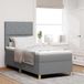 Maison Exclusive - Lit boxspring avec tête de lit, gris clair, 100 x 200 cm, rembourré