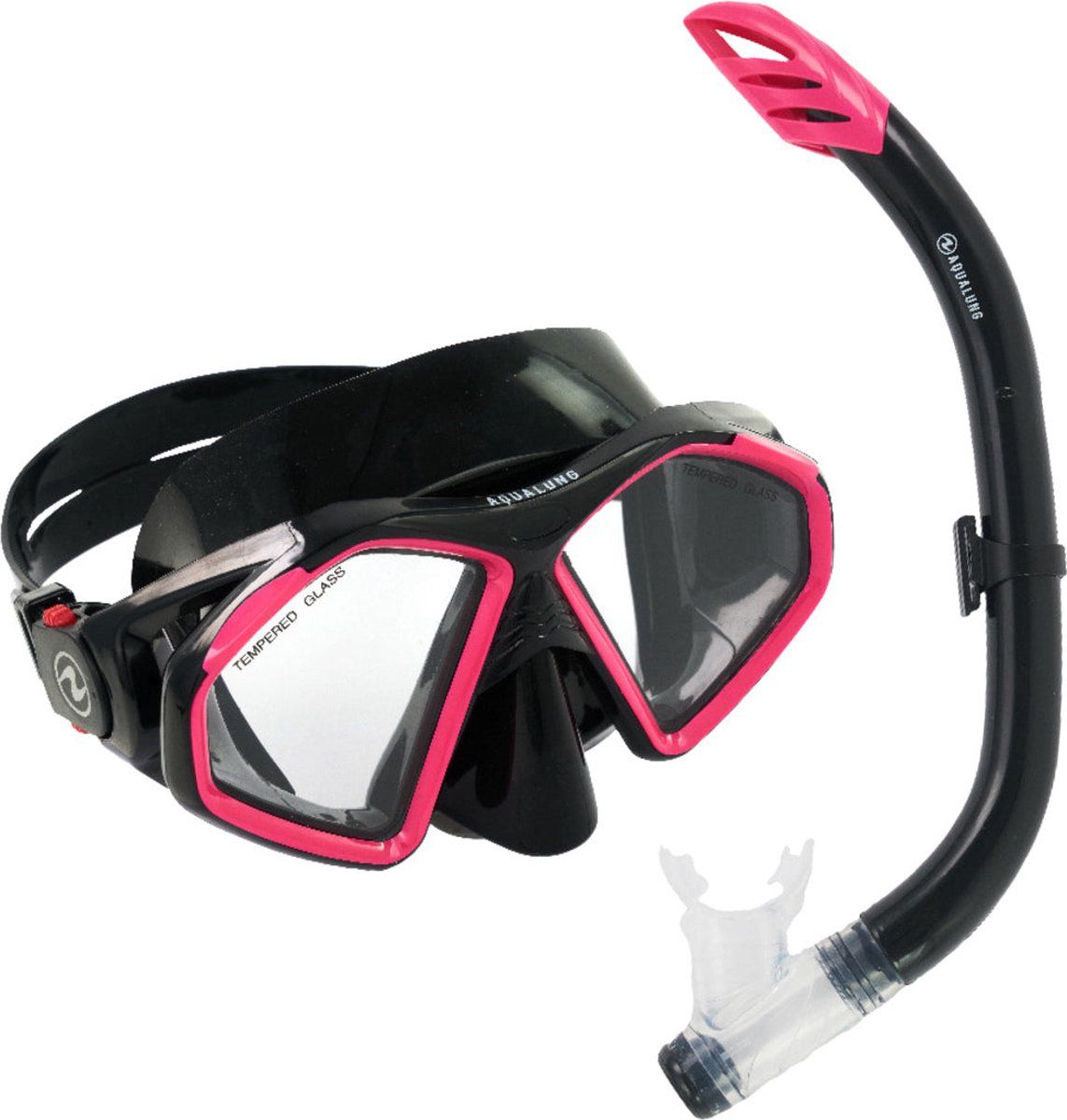 Aqua Lung Sport Hawkeye Combo - Snorkelset - Zwart/Roze - Volwassenen
