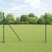 vidaXL Euro-hek met grondbevestiging 10 x 1,6 m PVC-Coated Staal Groen