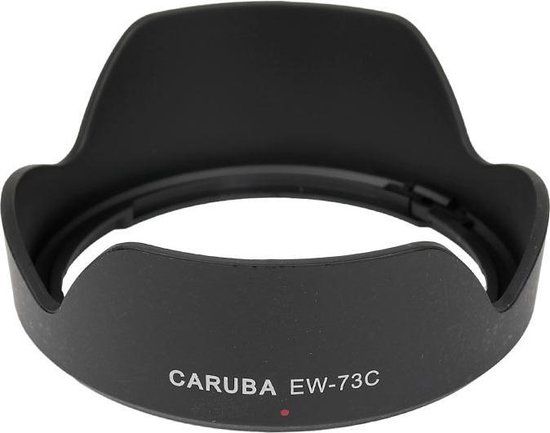Caruba EW-73C Zonnekap zwart voor Canon EF-S 10-18mm f/4.5-5.6 IS STM